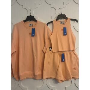 NEW ADIDAS ORIGINALS Essentials Fleece Bundle Women's Size Large